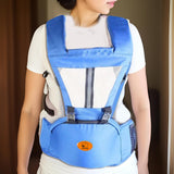 Baby Body Holder with Back Support Breathable for Mom Dad Travelling Newborn Dark Blue