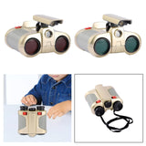 Telescope Toy Magnifying Glass Funny Multifunctional Durable Kids Binoculars Red Film