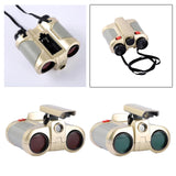 Telescope Toy Magnifying Glass Funny Multifunctional Durable Kids Binoculars Red Film