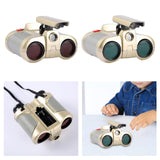 Telescope Toy Magnifying Glass Funny Multifunctional Durable Kids Binoculars Red Film