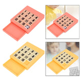 Maxbell 15 Klotski Puzzle Math Educational Toys Sliding Number Puzzle for Boys Girls Pink