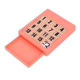 Maxbell 15 Klotski Puzzle Math Educational Toys Sliding Number Puzzle for Boys Girls Pink