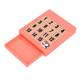 Maxbell 15 Klotski Puzzle Math Educational Toys Sliding Number Puzzle for Boys Girls Pink