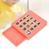 Maxbell 15 Klotski Puzzle Math Educational Toys Sliding Number Puzzle for Boys Girls Pink