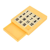 15 Klotski Puzzle Math Educational Toys Sliding Number Puzzle for Boys Girls Yellow