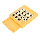 15 Klotski Puzzle Math Educational Toys Sliding Number Puzzle for Boys Girls Yellow