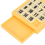 15 Klotski Puzzle Math Educational Toys Sliding Number Puzzle for Boys Girls Yellow