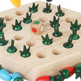 Wooden Memory Matching Chess Game Memory Developing for Kids Family Children