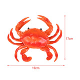 Realistic Crab Figurine Kid Toy Sea Animal Figures Model for Girls Teens Children