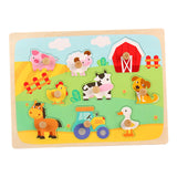 Wooden Toy Baby Hand Grab Board for 2 3 4 5 Years Old Toddlers Birthday Gift Style B