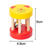 Baby Roller Rattle Nursing for Ages 0 -2 Years Birthday Gift Roller Bell Toy yellow