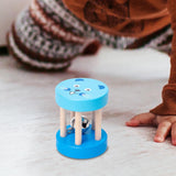 Baby Roller Rattle Nursing for Ages 0 -2 Years Birthday Gift Roller Bell Toy blue