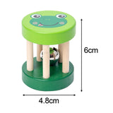 Baby Roller Rattle Nursing for Ages 0 -2 Years Birthday Gift Roller Bell Toy green