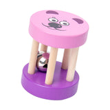 Baby Roller Rattle Nursing for Ages 0 -2 Years Birthday Gift Roller Bell Toy violet