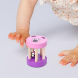 Baby Roller Rattle Nursing for Ages 0 -2 Years Birthday Gift Roller Bell Toy violet