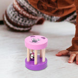 Baby Roller Rattle Nursing for Ages 0 -2 Years Birthday Gift Roller Bell Toy violet