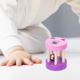 Baby Roller Rattle Nursing for Ages 0 -2 Years Birthday Gift Roller Bell Toy violet