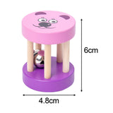 Baby Roller Rattle Nursing for Ages 0 -2 Years Birthday Gift Roller Bell Toy violet