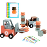 Forklift Toy Fun Stacking Matching Skill Game 2 Player Stacking Toy for Kids