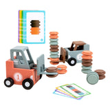 Forklift Toy Fun Stacking Matching Skill Game 2 Player Stacking Toy for Kids