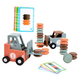 Forklift Toy Fun Stacking Matching Skill Game 2 Player Stacking Toy for Kids