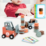 Forklift Toy Fun Stacking Matching Skill Game 2 Player Stacking Toy for Kids