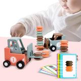 Forklift Toy Fun Stacking Matching Skill Game 2 Player Stacking Toy for Kids