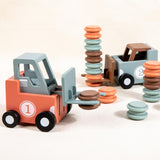 Forklift Toy Fun Stacking Matching Skill Game 2 Player Stacking Toy for Kids