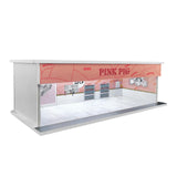 1/64 Vehicle Model Display Case Car Garage Display Case for Model Collectors pink pig