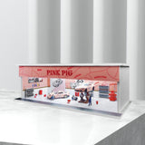 1/64 Vehicle Model Display Case Car Garage Display Case for Model Collectors pink pig