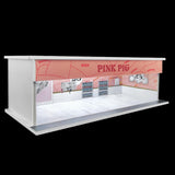 1/64 Vehicle Model Display Case Car Garage Display Case for Model Collectors pink pig