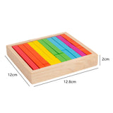 Small Numerical Rods Montessori Math Materials for Educational Learning Kids