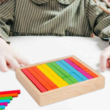 Small Numerical Rods Montessori Math Materials for Educational Learning Kids