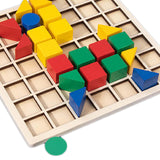 Wooden Blocks Puzzle Preschool Classic Brain Teasers for Girls Children Boys