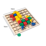 Wooden Blocks Puzzle Preschool Classic Brain Teasers for Girls Children Boys