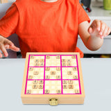 Number Thinking Game Easy to Hard Educational Toy for Adults Ages 7-14 Years Pink