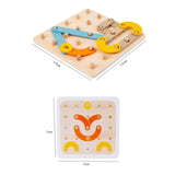 Wooden Shape Sorting Puzzle Kids Puzzle for Early Learning Girls Kids 4-6