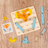 Wooden Shape Sorting Puzzle Kids Puzzle for Early Learning Girls Kids 4-6