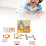 Wooden Shape Sorting Puzzle Kids Puzzle for Early Learning Girls Kids 4-6