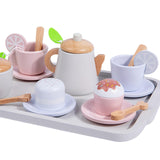 Kitchen Pretend Play Toy Wooden Dessert Cake Play Set Toys for Children Kids