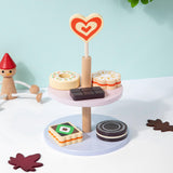 Kitchen Pretend Play Toy Wooden Dessert Cake Play Set Toys for Children Kids