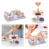 Kitchen Play Set Wooden Tea Set for Little Girls for Preschool Birthday Gift