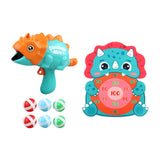 Dinosaur Sticky Ball Toy Throw Ball Board Target Toy for Boys Girls Kids Style D