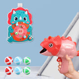 Dinosaur Sticky Ball Toy Throw Ball Board Target Toy for Boys Girls Kids Style E