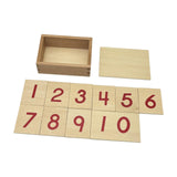 Math Number Cards Montessori for Early Education Kids Childcare Institutions