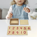 Math Number Cards Montessori for Early Education Kids Childcare Institutions