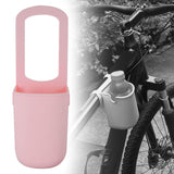 Universal Stroller Cup Holder Durable Water Bottle Holder for Cups Pushchair pink