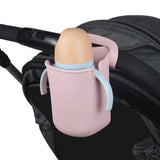 Universal Stroller Cup Holder Durable Water Bottle Holder for Cups Pushchair pink