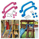 2x Swingset Attachments Playground Equipment for Jungle Gym Climbing Outside Pink