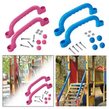 2x Swingset Attachments Playground Equipment for Jungle Gym Climbing Outside Pink